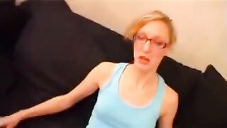 A young guy has sex with a thin French girl who is a little older than 18