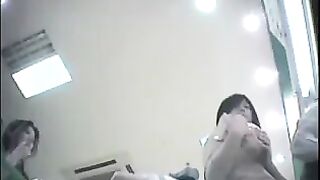 The hidden camera at the checkout shoots girls under skirts