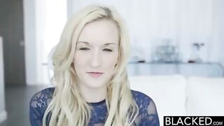 Fingered by a black guy with a vibrator in her pussy