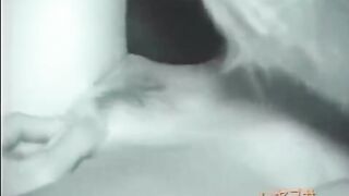 A guy got his cock sucked by a sleeping brunette with a hairy cunt