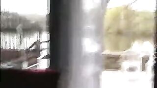 A peeping guy filmed the porn video, capturing a skirt shot