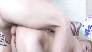 A big ass mom gets her holes filled at home in sexy nylons