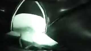 Husband and wife have fun in latex suits