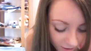 A young Russian beauty with tender boobs on a webcam