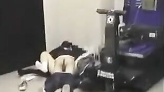 He lowered his pants and began to engage in intense anal action with his girlfriend