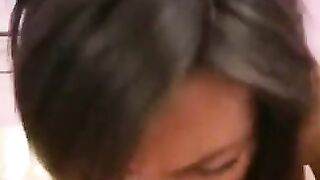 A cute Russian girl has gentle sex with a guy who is not too big
