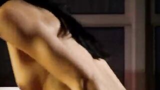 Couple fucked on the couch in the club, a wild night scene