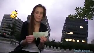 A hot girl was picked up and fucked on the street