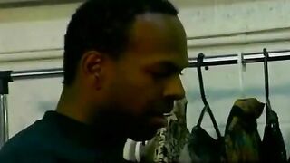 Two black guys have fun without girls