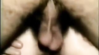 My friend pushed his cock in my ass hole hard