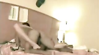 A girl spread her legs to be penetrated by a strong cock in this homemade scene