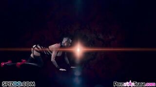 Hot tattooed girl Christy Mack in leather suit masturbating her pussy