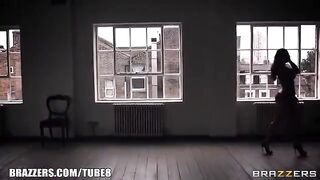 Sweaty pussy whore gets her asshole gapped hard