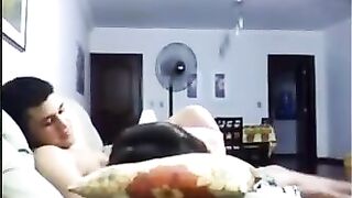 In the evening, as always, they decided to enjoy intimate moments on the couch