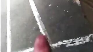 He could jerk off his big cock right on the street, but where’s the fun in that?