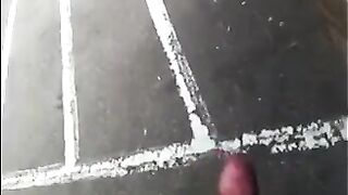 He could jerk off his big cock right on the street, but where’s the fun in that?