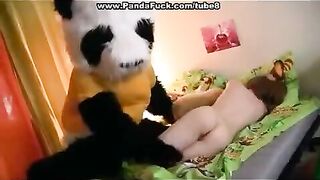 Plush Mishka fucks his mistress in a steamy bed scene