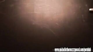 A hot woman spies on boys, taking off her panties in front of them