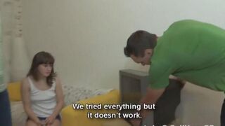 Brother Trachnul Sesstin fucked a girl and put her on another sofa