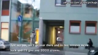 A friend led to a stranger and I made a blowjob