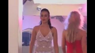 Group sex after a stunning model show