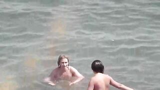 Bathing in the sea naked is always a pleasure