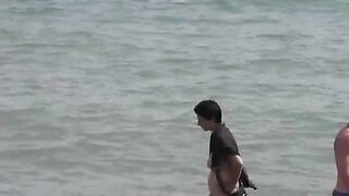 Bathing in the sea naked is always a pleasure
