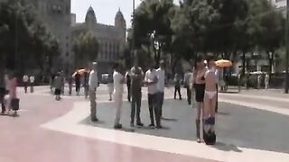 Group sex with hot guys and girls on the camera
