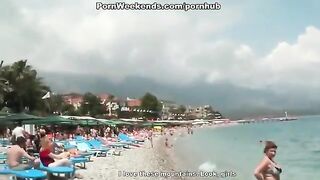A blonde in an intense threesome FMM scene, reminiscent of rough encounters