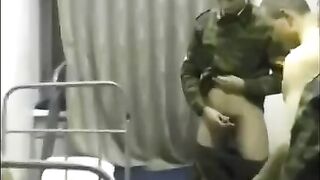 Crazy group sex in the barracks, with soldiers and a wild crowd