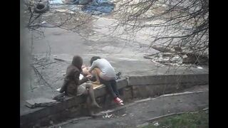 The man photographed intimate moments with a girl on the street