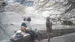 The man photographed intimate moments with a girl on the street