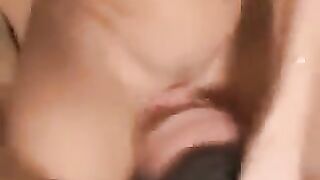 Sat on his face and forced to lick her pussy