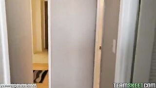 The student fucked a girl in the hostel, it was just great sex