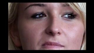 A blonde woman took a big dick in her ass and sucked the remaining juices