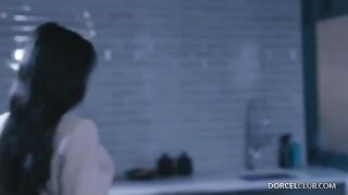 A beautiful woman has sex with a stranger while her husband watches