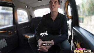 A girl is a taxi driver in an alternate reality, and she’s going to have sex with her passenger