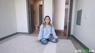 The pretty girl says: Come in, I've been waiting for you to come deeper