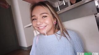 The pretty girl says: Come in, I've been waiting for you to come deeper