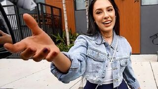 A cute girl Selena is fucking for money with a stranger