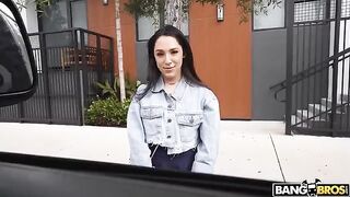 A cute girl Selena is fucking for money with a stranger