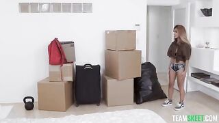 An Exxxtra Small girl is moving to a new place and needs help
