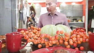I stuffed my wife's cherry pie with a big cock of rakom