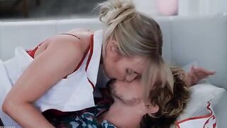 Nurses got squirted after giving a blowjob to get cum