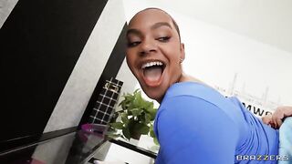 A girl is masturbating in secret at her workplace, mirroring similar daring acts