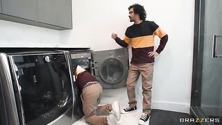 A woman was fucked by two lookalike guys