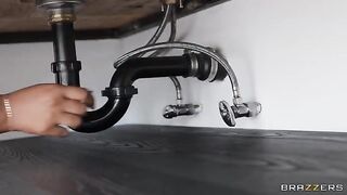 A girl called the plumber for a pipe repair and had sex with him