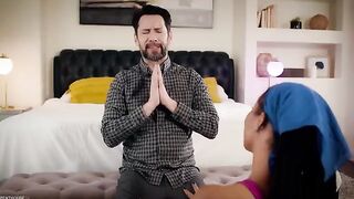Stepdad caught Kira Noir in the moment after yoga practice