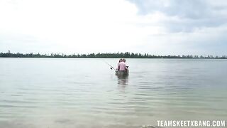 A girl tried to catch a cock in the nature, but it didn’t work