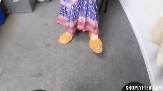 A person is repeating the offense of shoplifting in a store